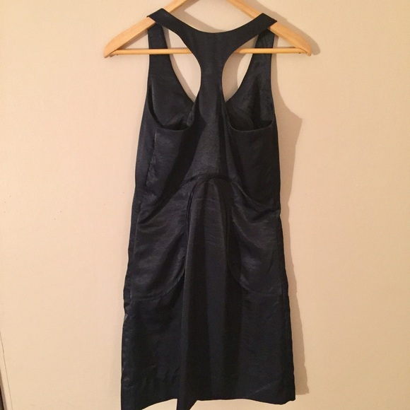 Richard Chai for Target Tuxedo Dress Navy Satin 7 - Picture 3 of 5